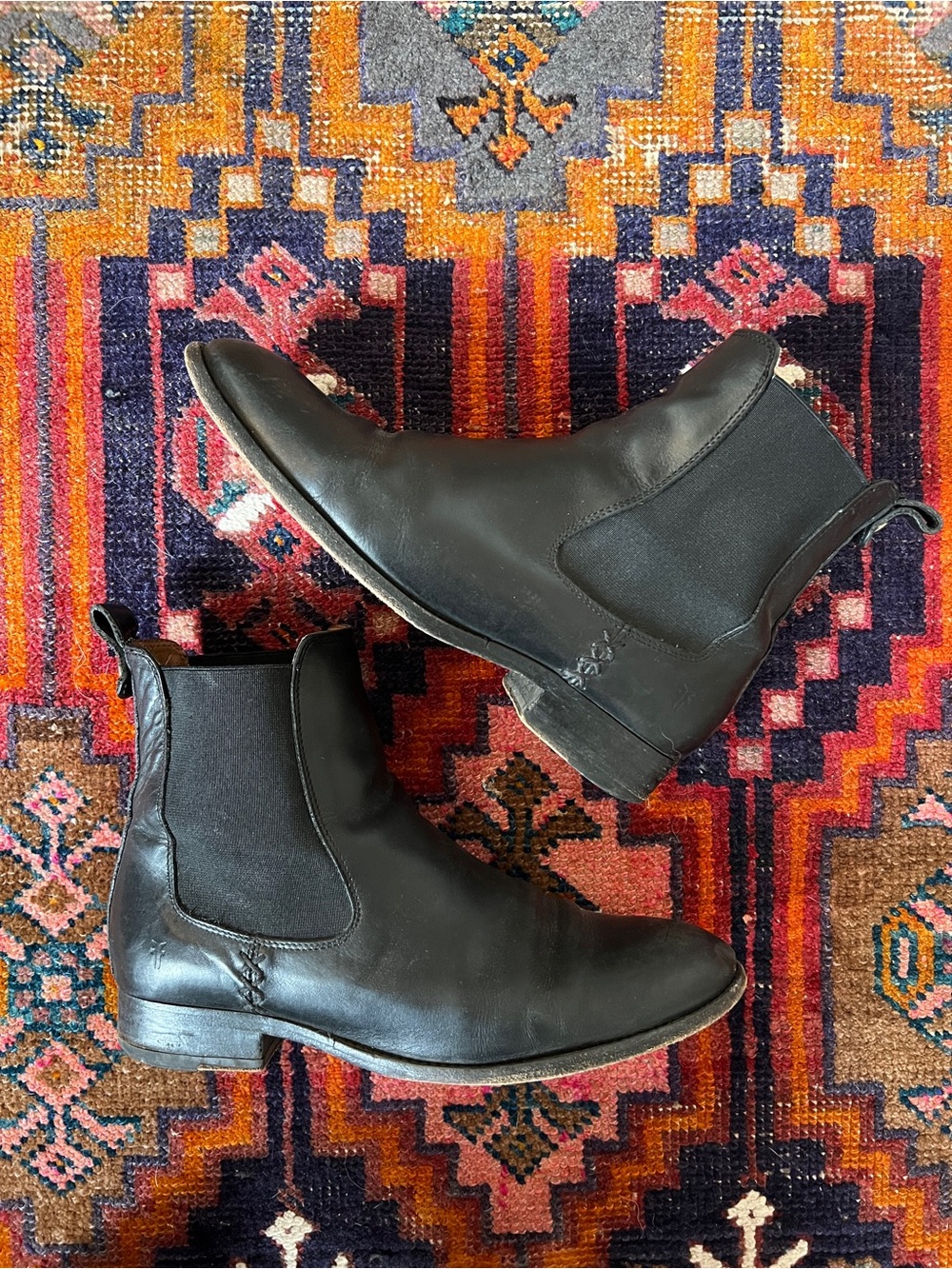 Black Frye Chelsea Boots